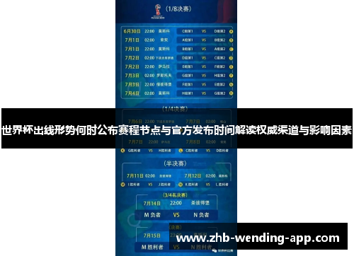 世界杯出线形势何时公布赛程节点与官方发布时间解读权威渠道与影响因素 世界杯出线形势何时公布赛程节点与官方发布时间解读权威渠道与影响因素